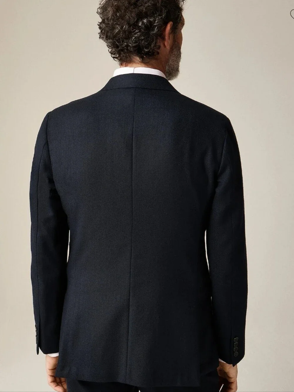 J Crew Ludlow Slim-fit suit jacket in English cotton-wool blend Size 46L Navy